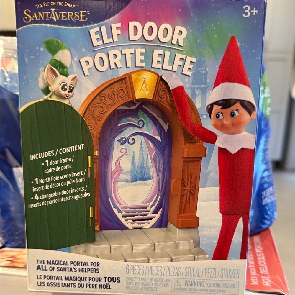 SantaVerse Elf Door with Red Elf